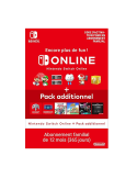 Abonnement familial Nintendo Switch Online + Pack additionnel - 12 Mois - FR