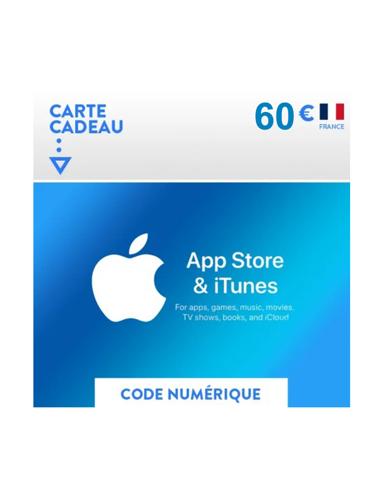 Carte iTunes - Apple - 60€ FR