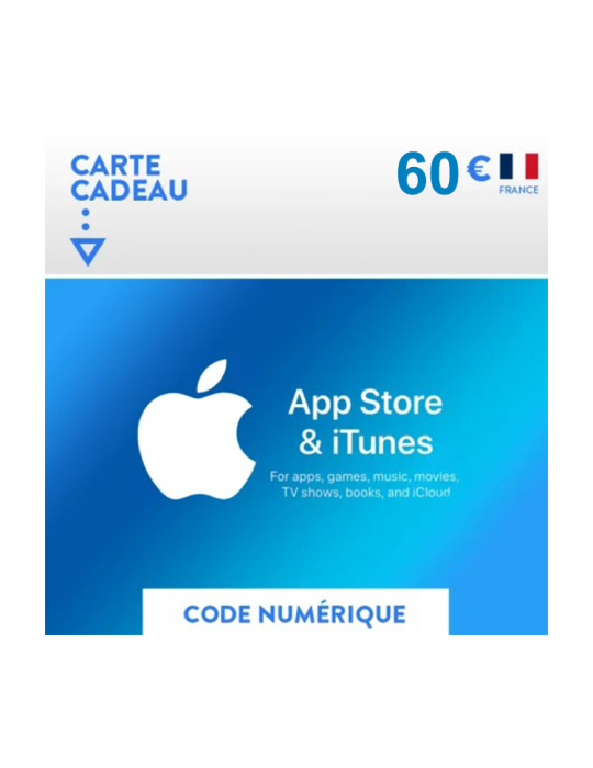 Carte iTunes - Apple - 60€ FR