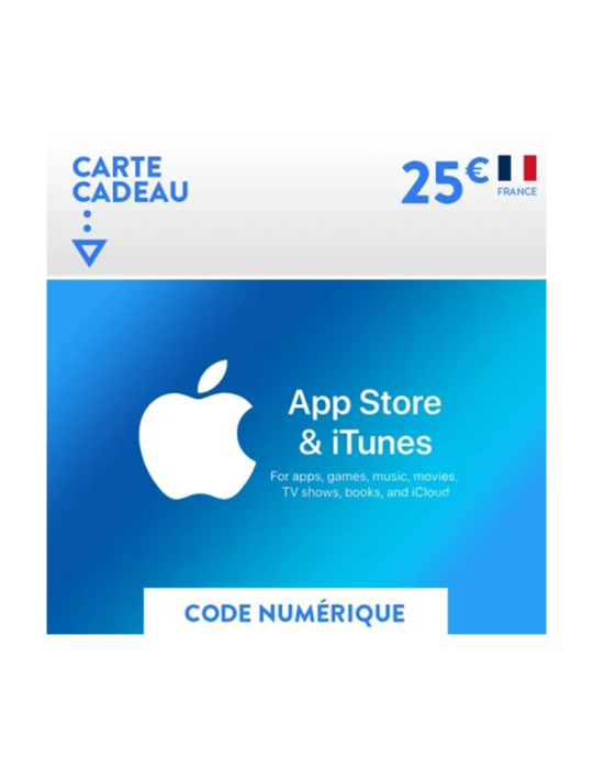 Carte iTunes - Apple - 25€ FR
