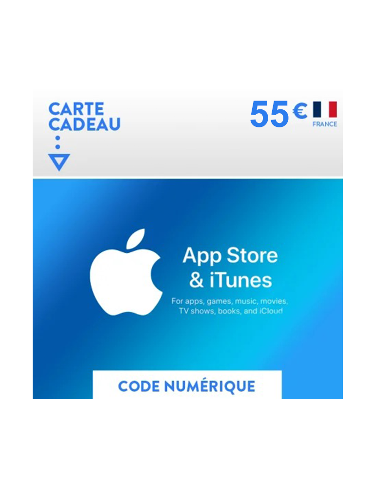 Carte iTunes - Apple - 55€ FR