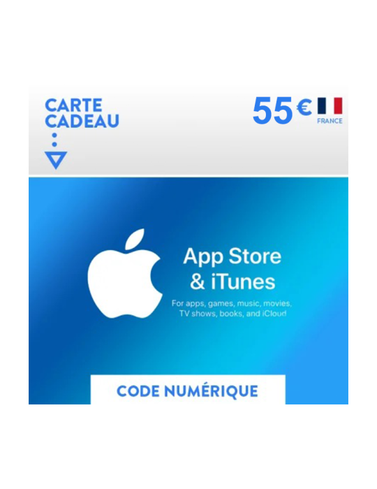 Carte iTunes - Apple - 55€ FR