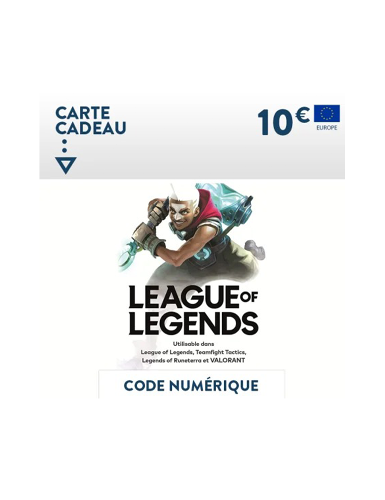 Carte League of Legends en Tunisie