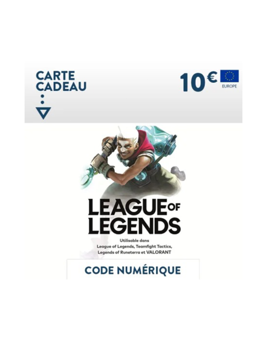 Carte League of Legends en Tunisie