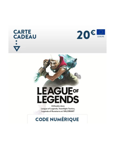 Carte League of Legends - 20€