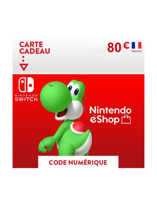 Carte Nintendo eShop - 80 € FR