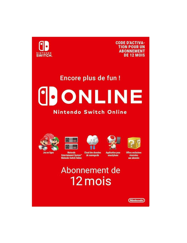Abonnement Nintendo Online 12 mois - FR