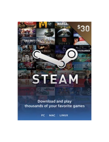 Carte Steam - 30$