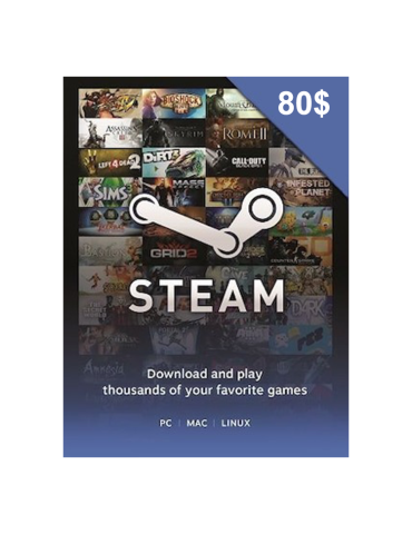 Carte Steam - 80$
