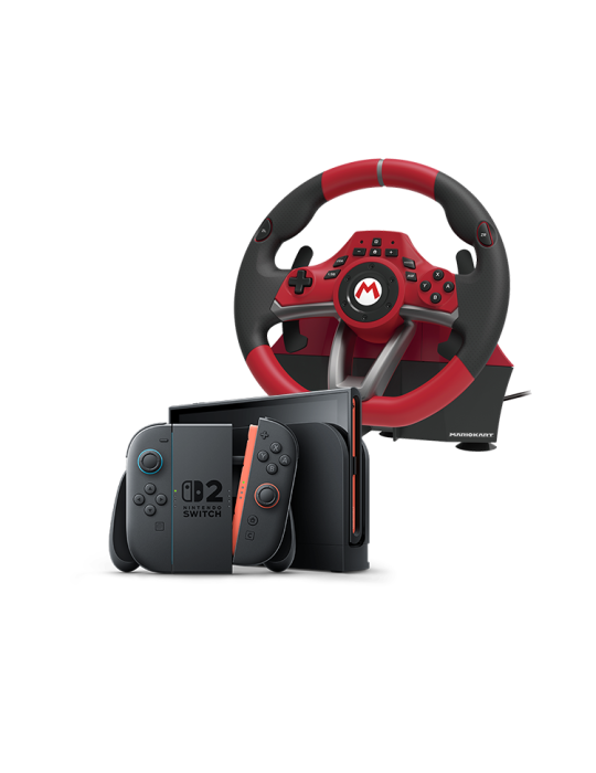 Pack Nintendo Switch 2 avec + Mario Kart Racing Wheel Pro Deluxe