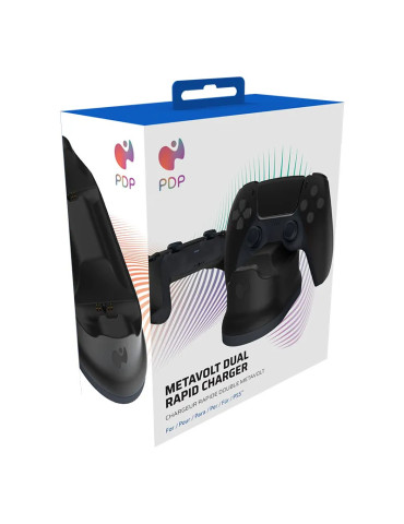 Chargeur manette PS5 PDP - Metavolt Black