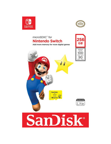 Carte Mémoire SanDisk 256 Gb - Accessoire Nintendo Switch