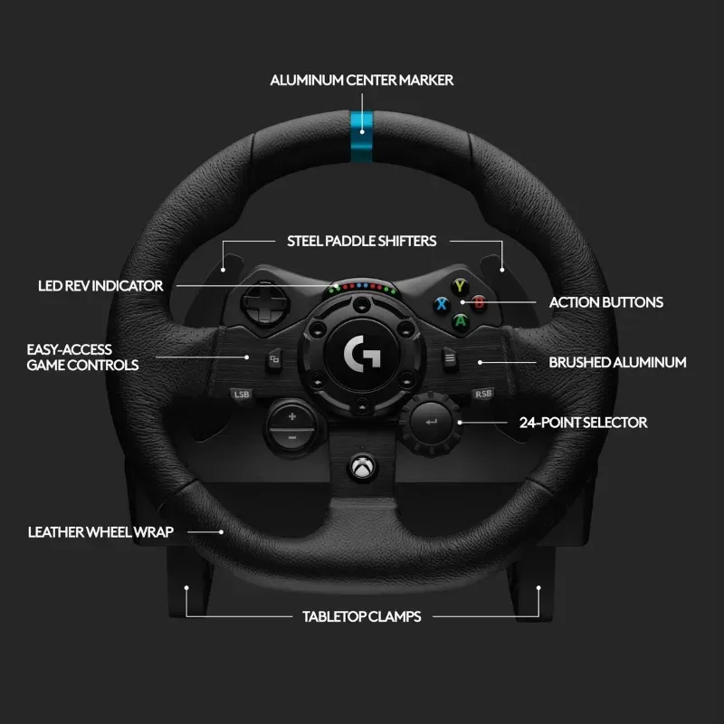 Logitech G923 TRUEFORCE : Volant De Course PS4 - PS5