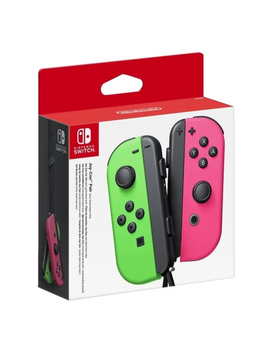 Joy Con - Paire De Manettes Nintendo vert et rose