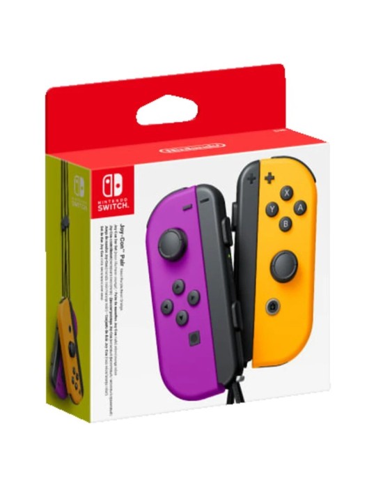 Joy Con - Paire De Manettes Nintendo Switch mauve et jaune