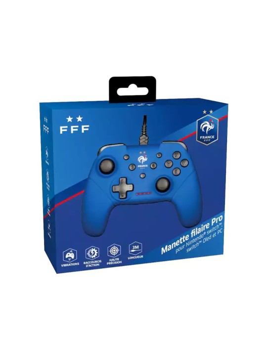 Manette filaire switch et pc bleu Chez Game zone