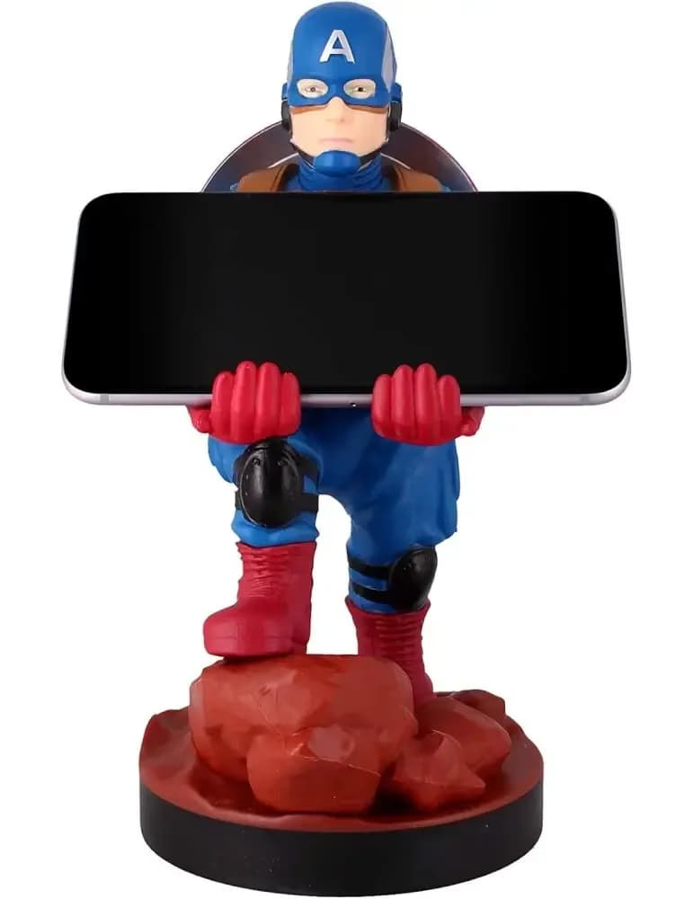 Figurine Cable Guys Captain America support de manette Marvel en PVC