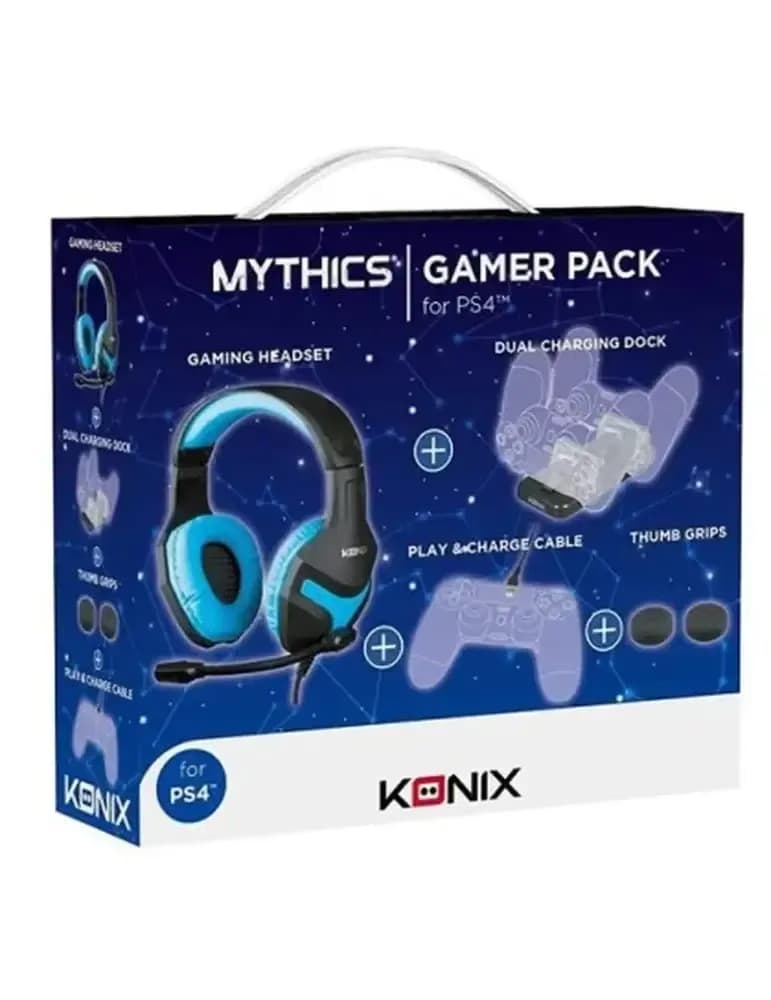 Pack Gamer Mythics PS4 - Konix