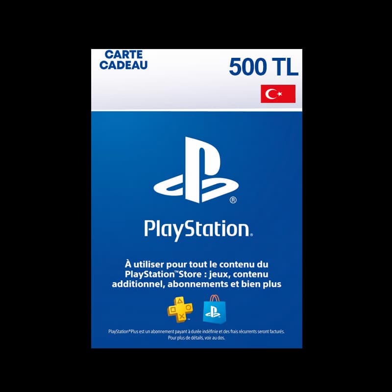 carte PSN turkey 500 TRY