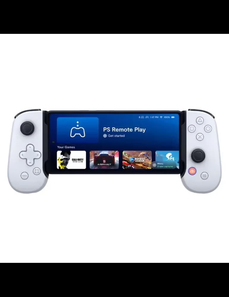 Manette mobile Backbone One PlayStation blanche, compatible iPhone et Android
