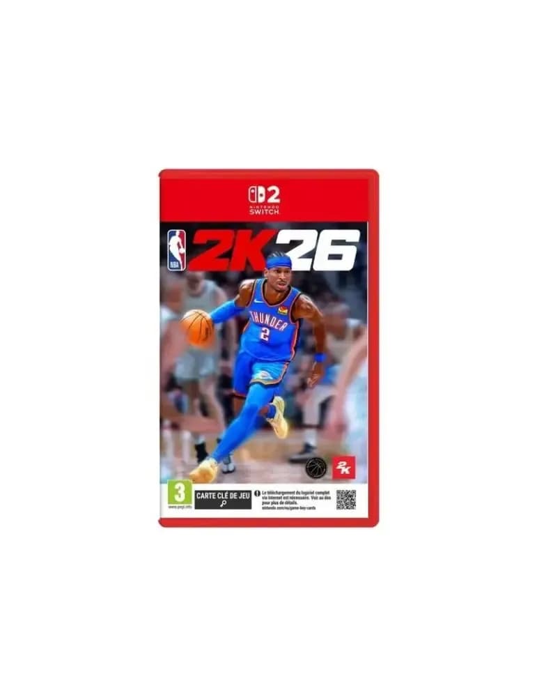 Jeu vidéo NBA 2K26 sur Nintendo Switch 2, simulation de basket PEGI 3