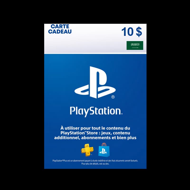 carte PSN KSA 10 USD