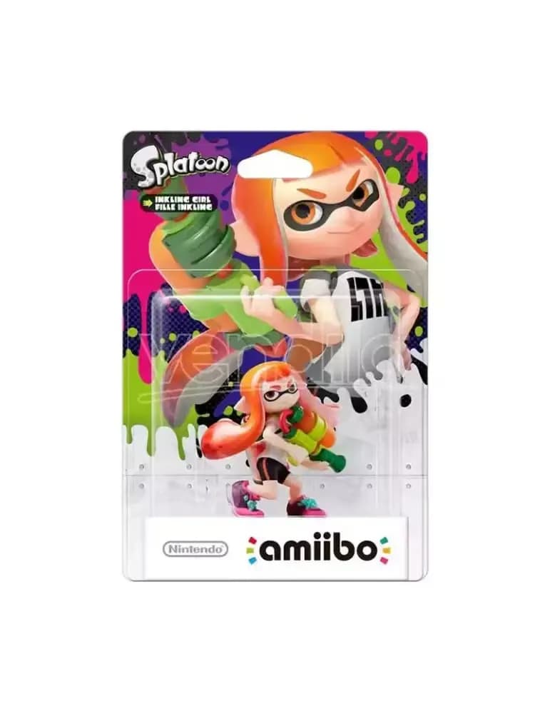 Figurine Nintendo Amiibo Inkling Girl sous licence Splatoon en PVC