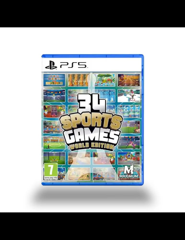 Jeu PS5 Maximum Entertainment 34 Sports Games World Edition, jaquette multilingue