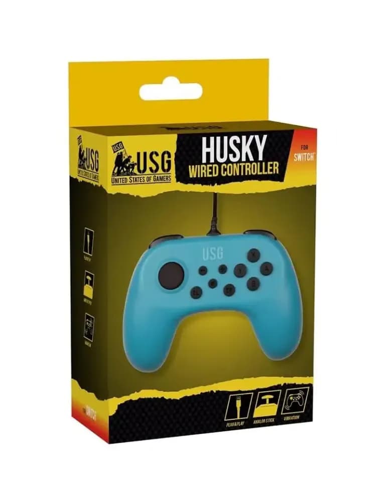 Manette filaire USG Husky pour Nintendo Switch, connectivité USB