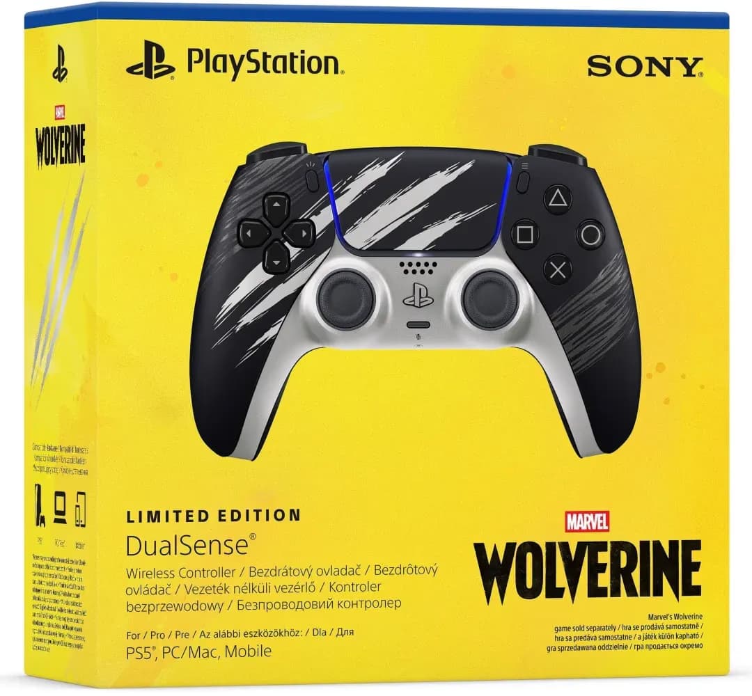 Manette sans fil Sony DualSense édition limitée Marvel’s Wolverine adamantium