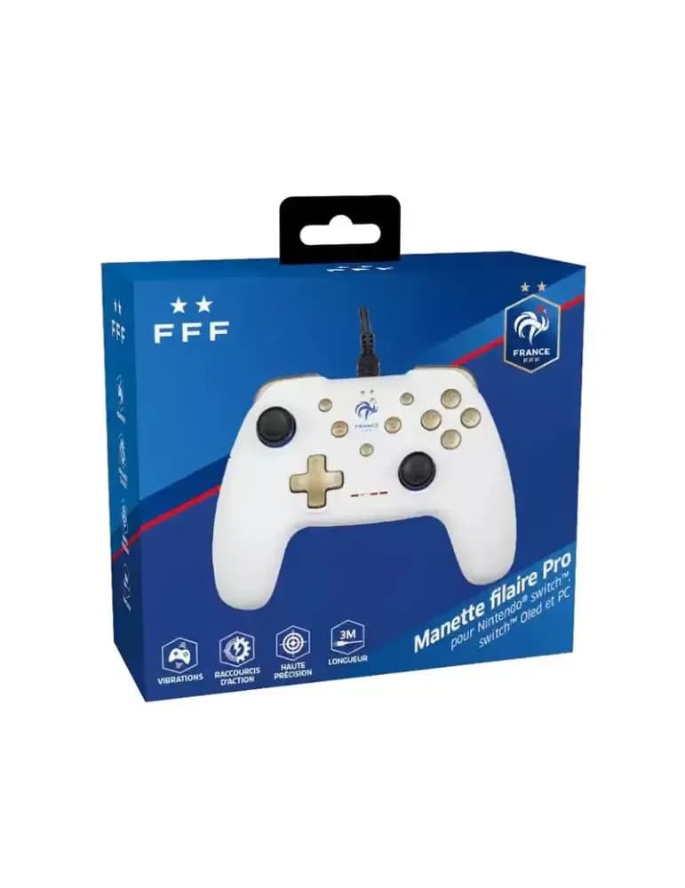 Manette Filaire Konix: FFF France Blanc