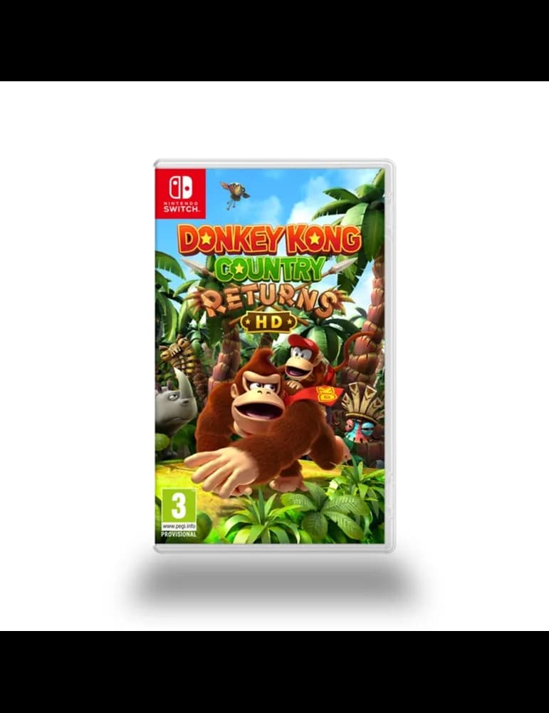Jeu Nintendo Switch Donkey Kong Country Returns, plateforme coopératif local, classification PEGI 3
