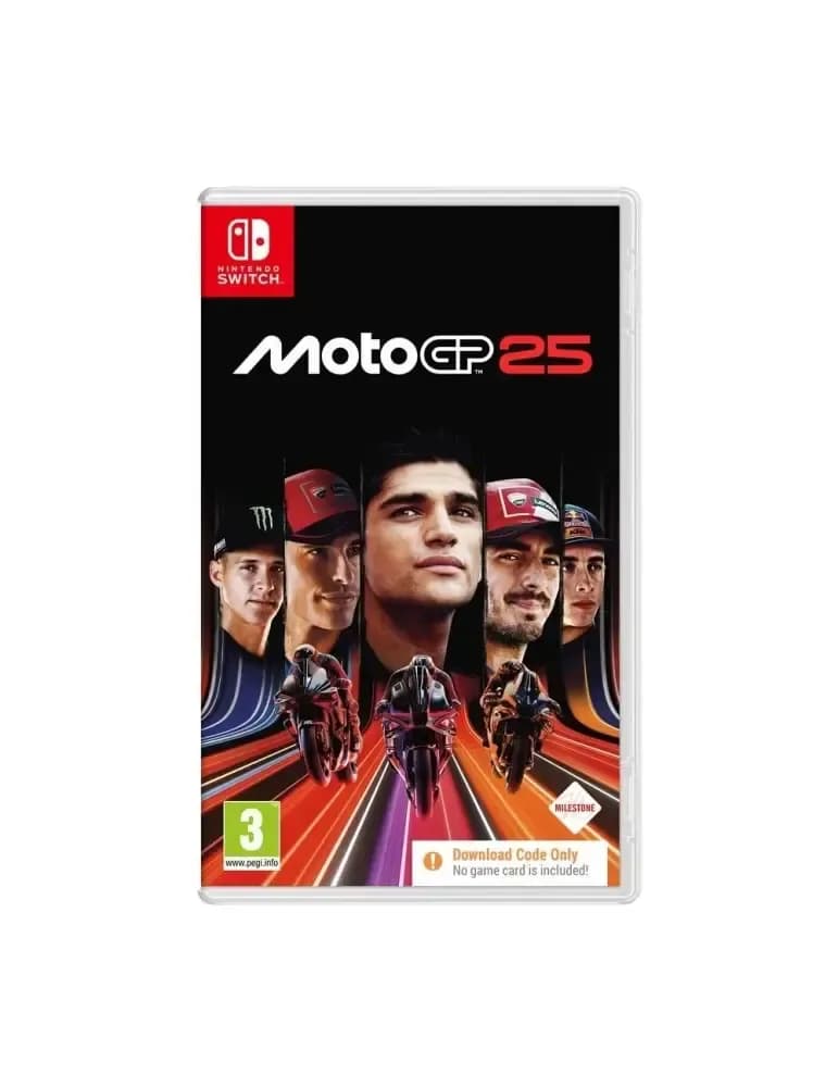 Jeu vidéo MotoGP 25 sur Nintendo Switch, course moto multijoueur