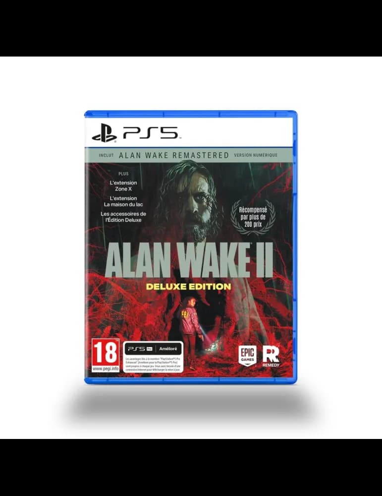Jeu PS5 Alan Wake 2 Deluxe Edition, survival horror action-aventure solo