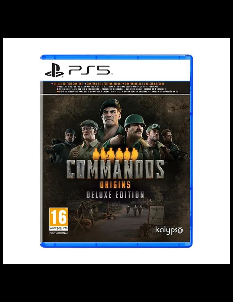 Jeu PS5 Commandos Origins, infiltration stratégique coopératif