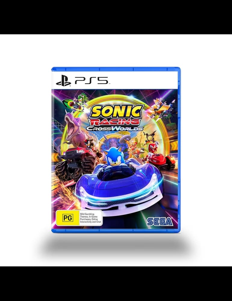 Jeu PS5 SEGA Sonic Racing CrossWorlds, course multijoueur en ligne et local