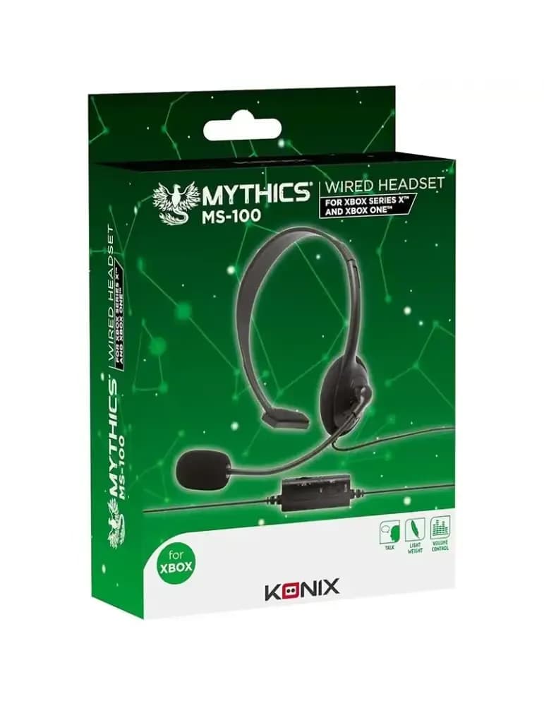 Casque gaming filaire Konix Mythics MS-100 pour PS5, Xbox, Switch et PC, noir avec microphone