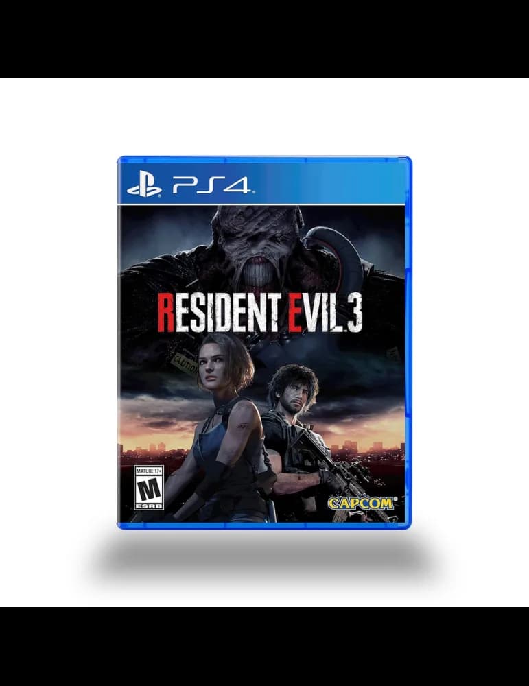 Jeu PS4 Capcom Resident Evil 3, survival horror PEGI 18