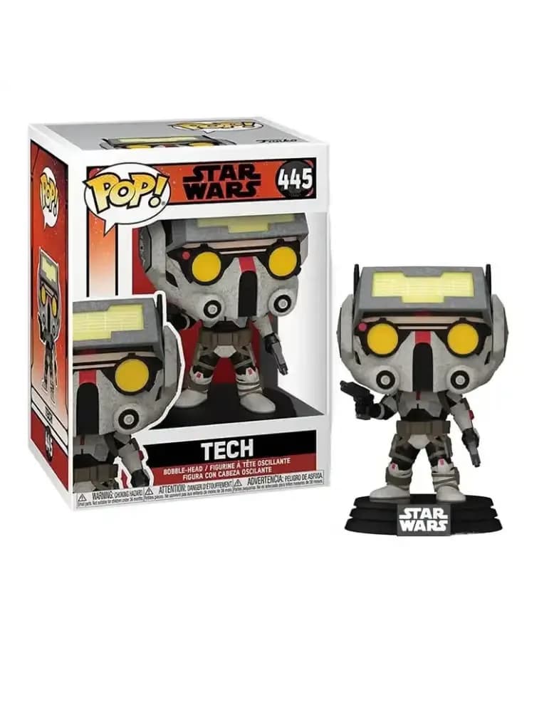 Figurine Funko Pop Star Wars Tech en PVC d’environ 10 cm