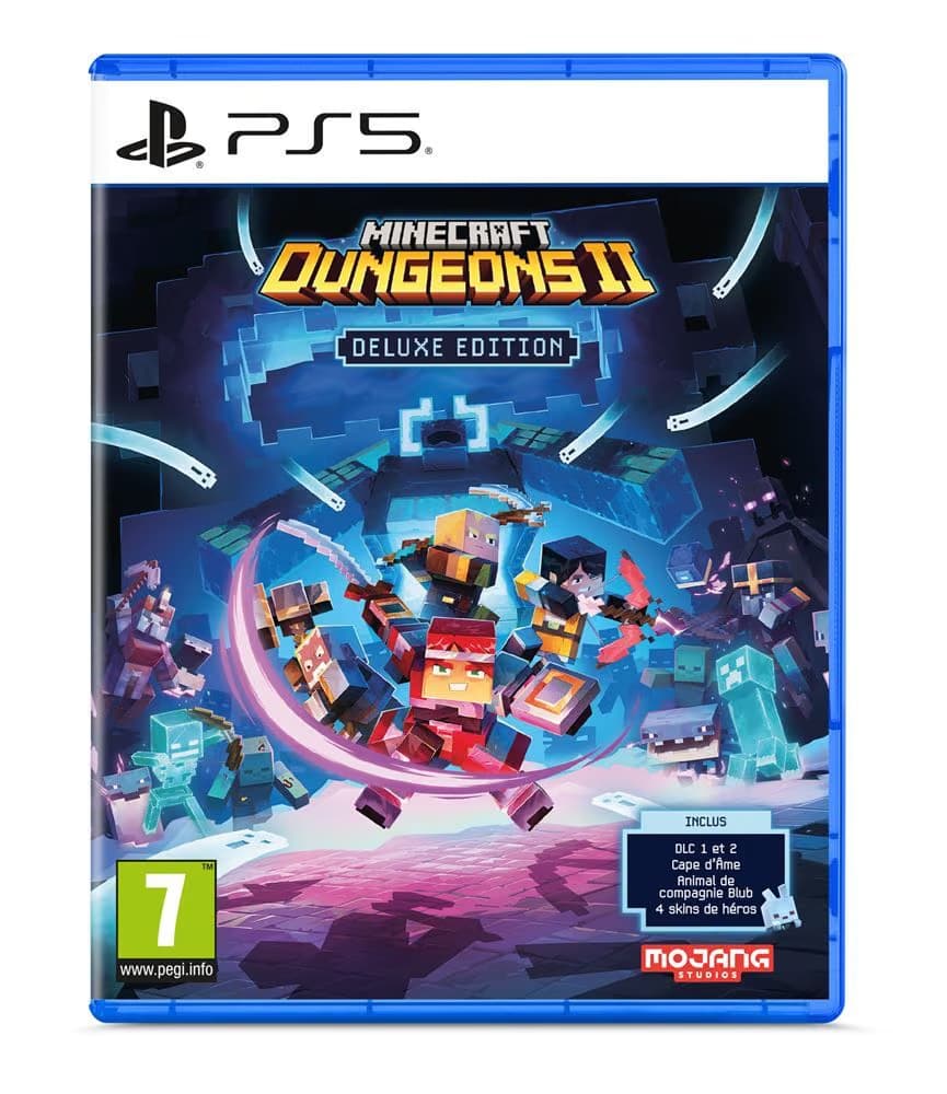 Jeu PS5 Microsoft Minecraft Dungeons 2 Deluxe Edition, PEGI 7, Action-RPG
