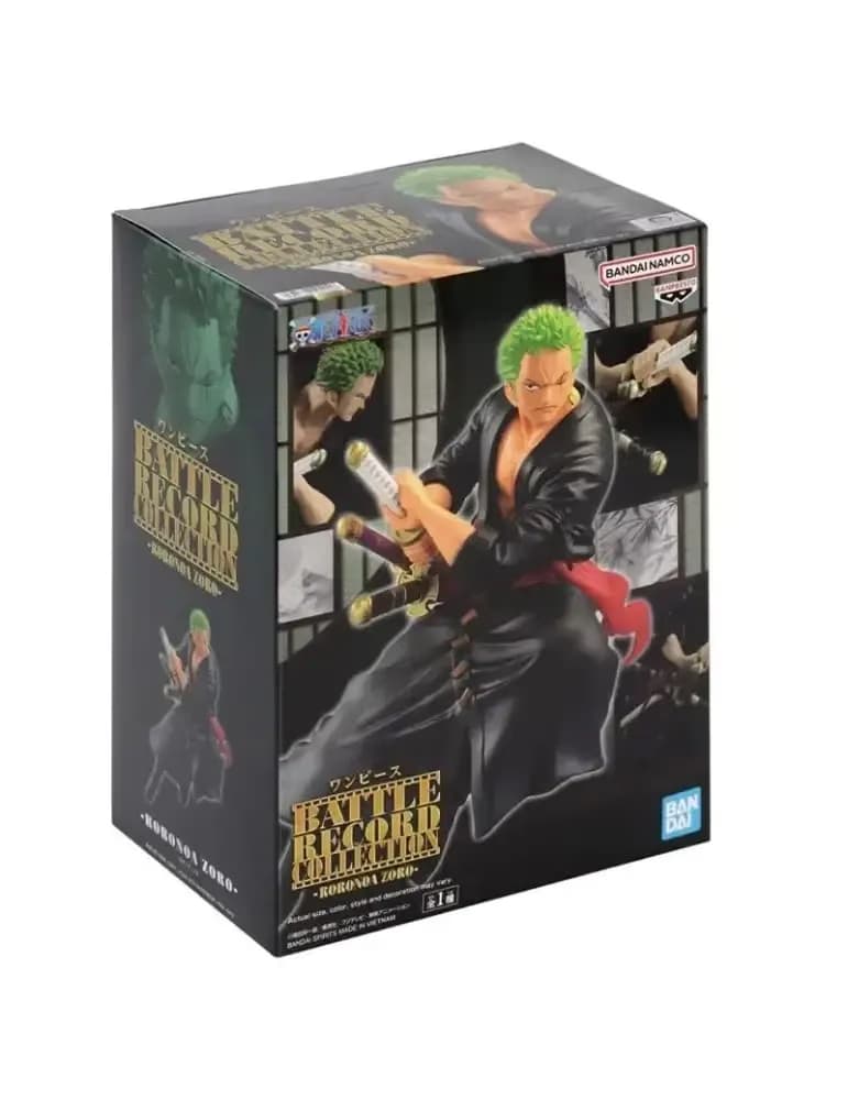 Figurine Banpresto One Piece Battle Record Collection Roronoa Zoro, PVC, environ 15 cm