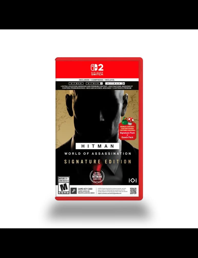 Jeu Nintendo Switch 2 HITMAN World of Assassination Signature Edition, infiltration action PEGI 18
