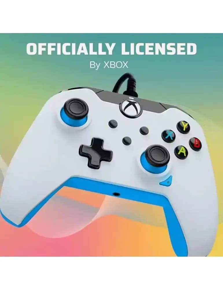 Manette filaire PDP Ion blanche pour Xbox Series X|S, Xbox One et PC