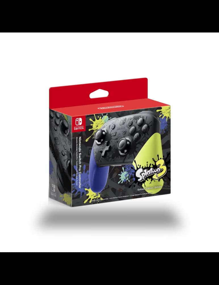Manette Nintendo Switch Pro édition Splatoon 3, sans fil, reconditionnée