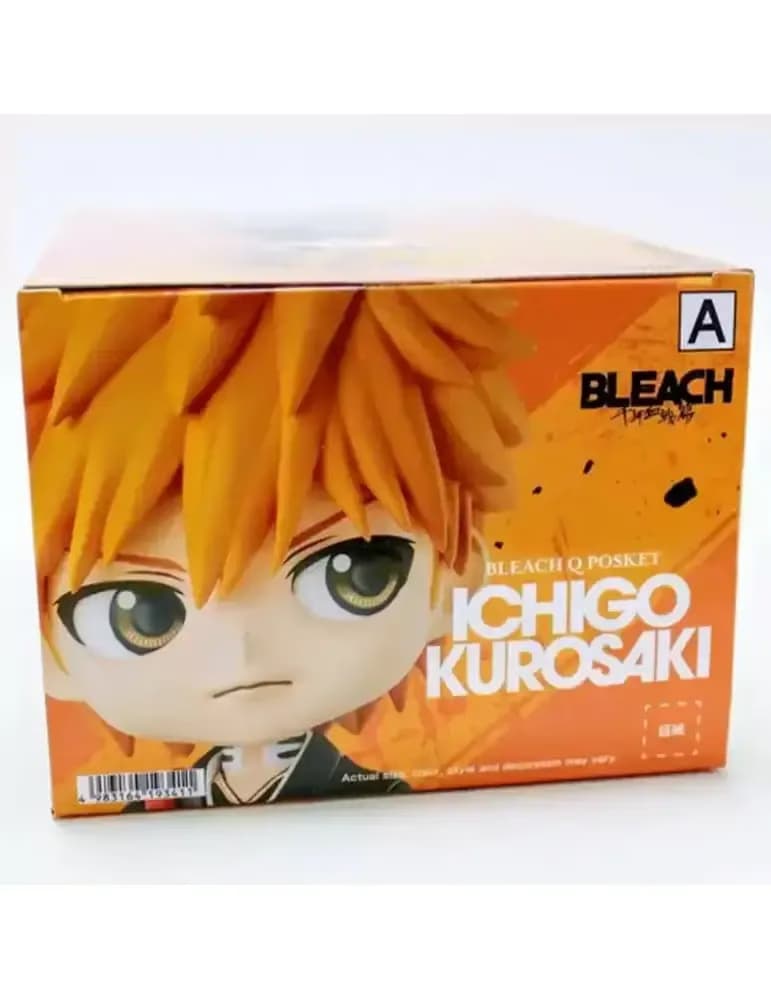 Figurine Banpresto Q Posket Ichigo Kurosaki de Bleach en PVC, hauteur 14 cm