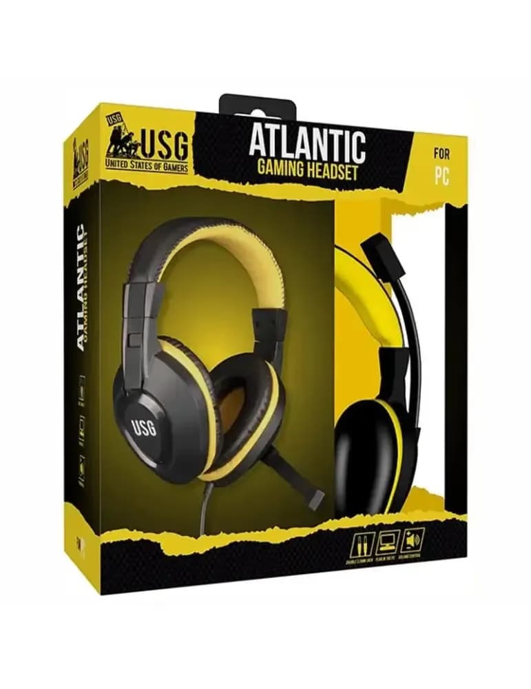 Casque gaming filaire USG Atlantis avec microphone pour PC