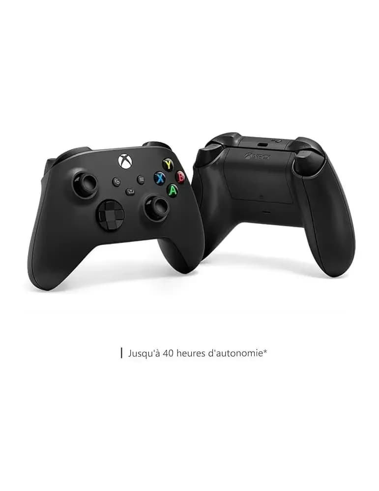 Manette sans fil Microsoft Xbox, coloris Carbon Black, compatible Xbox Series X|S et PC