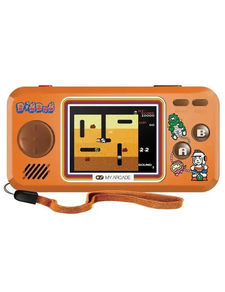 Console portable My Arcade Dig Dug Pocket Player incluant Dig Dug, écran couleur 2,75 pouces