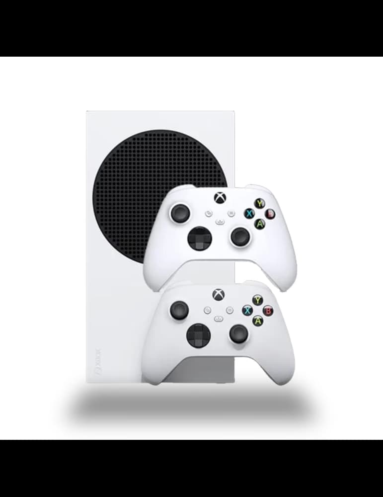 Pack Microsoft Xbox Series S édition numérique blanche avec deux manettes sans fil