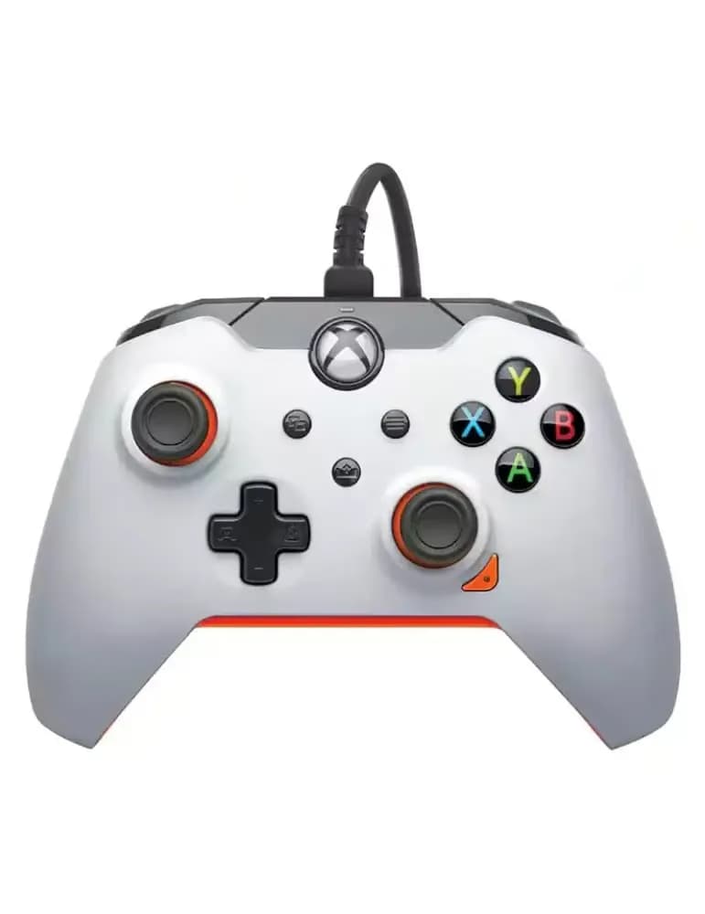 Manette filaire PDP Atomic White pour Xbox et PC, blanche